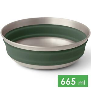 Складна туристична миска Sea to Summit Detour (Laurel Wreath Green) на 665 мл, харчовий силікон, Об'єм: 665, Колір виробника: Laurel Wreath Green
