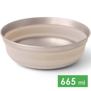 Складна туристична миска Sea to Summit Detour (Moonstruck Grey) на 665 мл, харчовий силікон, Об'єм: 665, Колір виробника: Moonstruck Grey