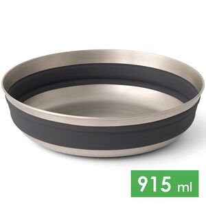 Складна туристична миска Sea to Summit Detour (Beluga Grey) на 915 мл, харчовий силікон, Об'єм: 915, Колір виробника: Beluga Grey