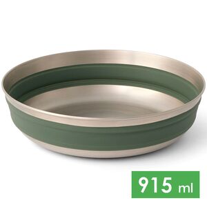 Складна туристична миска Sea to Summit Detour (Laurel Wreath Green) на 915 мл, харчовий силікон, Об'єм: 915, Колір виробника: Laurel Wreath Green