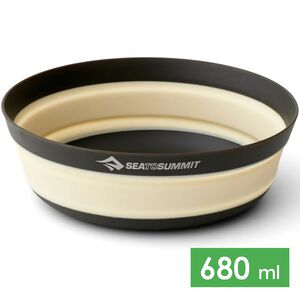 Складна туристична миска Sea to Summit Frontier (Bone White) на 680 мл, харчовий силікон, Об'єм: 680, Колір виробника: Bone White