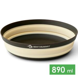 Складна туристична миска Sea to Summit Frontier (Bone White) на 890 мл, харчовий силікон, Об'єм: 890, Колір виробника: Bone White
