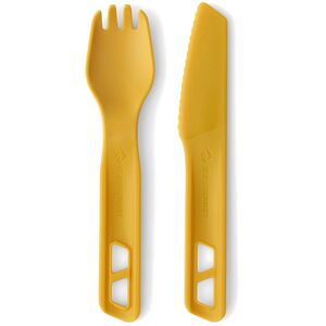 Туристичний набір пластикових столових приборів Sea to Summit Passage - 2 предмети (Arrowwood Yellow): ложка-виделка, ніж, Колір виробника: Arrowwood Yellow