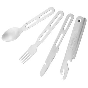 Туристичний набір столових приборів Tatonka Cutlery Set II (виделка, ложка, ніж, ніж-відкривачка), нержавіюча сталь