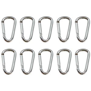 Набір карабінів Tramp UTRA-300 (Silver), 10 шт., Тип розміру: 6 см, Колір: Silver