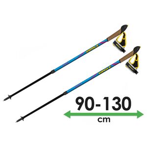 Палиці для скандинавської ходьби Vipole Vario Novice (Blue/Violet), 90-130 см, Колір виробника: Blue/Violet