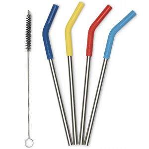 Туристична набір трубочок Klean Kanteen Straw (8 мм), нержавіюча сталь (4 шт)