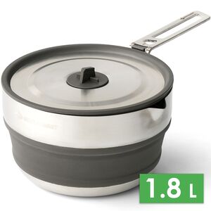 Складна туристична каструля з носиком для пальника Sea to Summit Detour на 1,8 л, харчовий силікон, Об'єм: 1,8