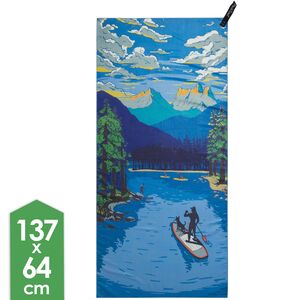 Швидкосохнучий рушник з мікрофібри PackTowl Personal - Body (Daydream Print), 137x64 см, Тип розміру: Body, Колір: Daydream