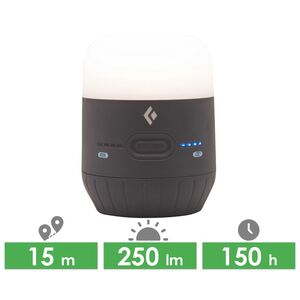 Кемпінговий ліхтар з функцією павербанк Black Diamond Moji Charging Station (Graphite): Micro USB, Колір корпусу: Graphite