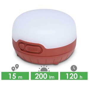 Кемпінговий ліхтар на батарейках з магнітною основою Black Diamond Moji+ (Dark Crimson): RGB-світло, Колір корпусу: Dark Crimson