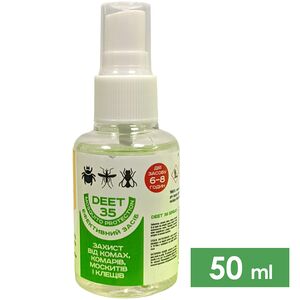 Спрей від комах BaseCamp DEET 35 Spray, 50 мл, Об'єм: 50