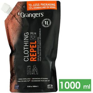 Засіб для просочення одягу Grangers Clothing Repel, 1000 мл (Eco Refill), Об'єм: 1000, Тип упаковки: м'яка пляшка