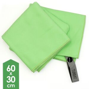 Компактний рушник з мікрофібри з чохлом Turbat Lagoon - S (Lime Green), 60х30 см, Тип розміру: S, Колір: Lime Green