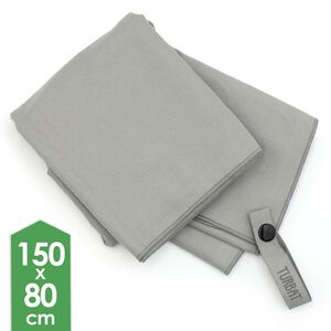 Компактний рушник з мікрофібри з чохлом Turbat Lagoon - XL (Light Grey), 150х80 см, Тип розміру: XL, Колір: Light Grey