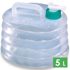 Туристична складна каністра для води з краном Tatonka FaltKanister на 5 л, Об'єм: 5, Колір виробника: прозорий