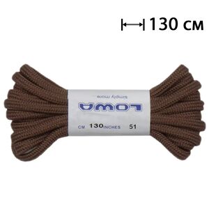 Шнурки круглі LOWA Zephyr (Dark Brown), 130 см, Довжина: 130 см, Колір виробника: Dark Brown
