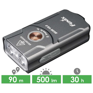 Ліхтар-брелок Fenix E03R V2.0 (Grey), Колір: Grey