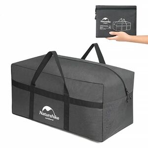 Складна дорожня сумка-баул Naturehike NH17S021 - L (Dark Grey), 100 л, Об'єм: 100, Колір виробника: Dark Grey