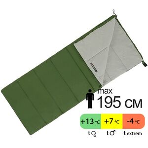 Демісезонний кемпінговий спальник-ковдра Naturehike NH22MSD05 - F150 (Green) до 7&deg;C, Максимальний зріст користувача: 185, Колір: Green, Сторона застібки: ліва