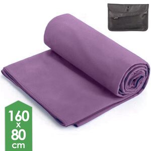 Швидкосохнучий рушник з мікрофібри з чохлом Naturehike Fitness - M (Purple), 160x80 см, Тип розміру: M, Колір: Purple
