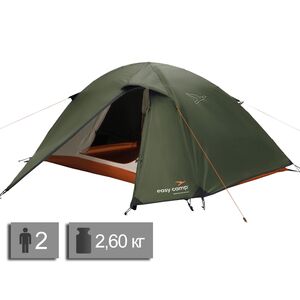 2-місний намет Easy Camp Rondane 2: двошаровий, Кількість місць: 2, Колір: Dark Green