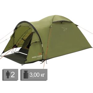 2-місний намет Easy Camp Setesdal 2: двошаровий, з тамбуром, Кількість місць: 2, Колір: Green