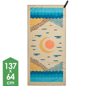 Швидкосохнучий рушник з мікрофібри PackTowl Personal - Body (Balance Print), 137x64 см, Тип розміру: Body, Колір: Balance Print