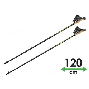 Палиці для скандинавської ходьби Gabel FX-75 Snake Carbon Dual Spike, 120 см, Тип розміру: 120, Колір виробника: Black/Yellow