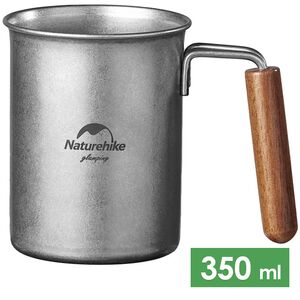 Туристична кружка Naturehike NH21SJ00 на 350 мл, нержавіюча сталь