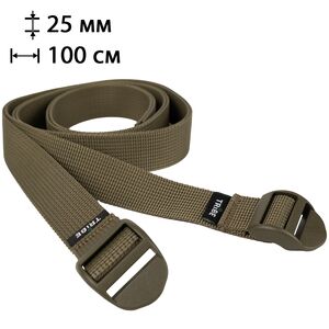 Ремені стяжні  Tribe Strap (Olive) 25 мм, 100 см (2 шт), Ширина: 25, Довжина: 100, Колір: Olive