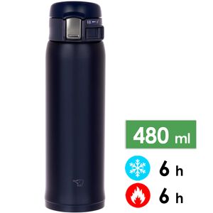 Термокружка для кави з поїлкою Zojirushi SM-SF48 (AD/Navy) на 480 мл: герметична кришка, Об'єм: 480, Колір: AD/Navy