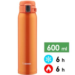 Термокружка для кави з поїлкою Zojirushi SM-SHE60 (DV/Vivid Orange) на 600 мл: герметична кришка, Об'єм: 600, Колір: DV/Vivid Orange