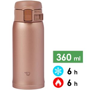 Термокружка для кави з поїлкою Zojirushi SM-SR36E (NM/Matte Gold) на 360 мл: герметична кришка, Об'єм: 360, Колір: NM/Matte Gold