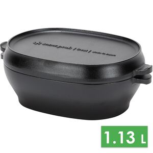 Чавунна жаровня Snow Peak CS-503R Mirco Oval на 1,13 л, Об'єм: 1,13