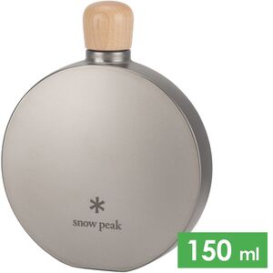 Фляга Snow Peak TW-116 Titanium Curved Flask, 150 мл, Об'єм: 150