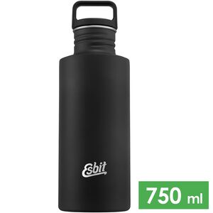 Пляшка для води Esbit Sculptor (Black) на 750 мл, нержавіюча сталь, Об'єм: 750, Колір виробника: Black