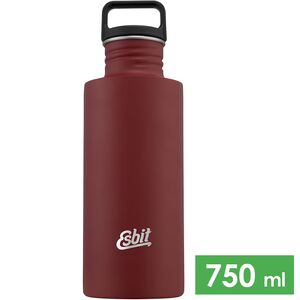 Пляшка для води Esbit Sculptor (Burgundy Red) на 750 мл, нержавіюча сталь, Об'єм: 750, Колір виробника: Burgundy Red