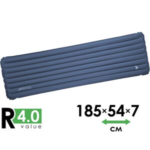 Надувний каремат Mountain Equipment Aerostat Synthetic 7.0 - Regular: з мішком-насосом, Товщина: 7, Тип розміру: Regular, Колір виробника: 01318/Ombre Blue