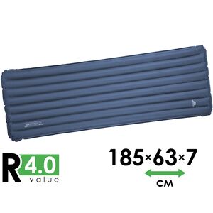 Надувний каремат Mountain Equipment Aerostat Synthetic 7.0 - Wide Regular: з мішком-насосом, Товщина: 7, Тип розміру: Wide Regular, Колір виробника: 01318/Ombre Blue