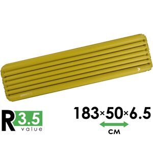 Надувний каремат Mountain Equipment Hoverstat Synthetic 7.0 - Regular: з мішком-насосом, Товщина: 6,5, Тип розміру: Regular, Колір виробника: 01639/Acid-Anvil Grey