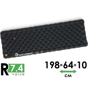 Надувний каремат Sea to Summit Ether Light XR Pro Insulated - Large Rectangular: з мішком-насосом, Товщина: 10, Тип розміру: Large Rectangular, Колір виробника: Pirate Black