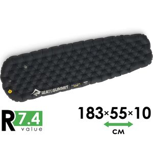 Надувний каремат Sea to Summit Ether Light XR Pro Insulated - Regular: з мішком-насосом, Товщина: 10, Тип розміру: Regular, Колір виробника: Pirate Black