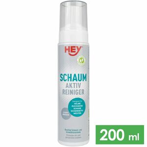 Засіб для очищення одягу, взуття та спорядження HEY SPORT® Schaum Aktiv Reiniger, 200 мл