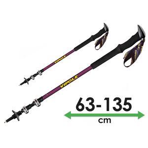 Трекінгові палиці Vipole Base Camp DLX (Violet), 63-135 см, Тип розміру: 63-135, Колір: Violet