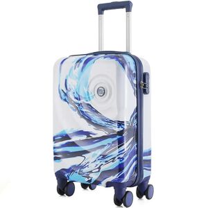 Валіза Semi Line 20" T565 - S (White/Blue Print), 44 л, Об'єм: 44, Колір виробника: White/Blue Print