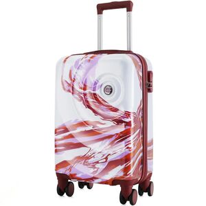 Валіза Semi Line 20" T565 - S (White/Red Print), 44 л, Об'єм: 44, Колір виробника: White/Red Print