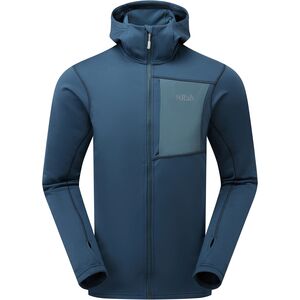 Фліска чоловіча Rab Superflux Hoody (Tempest Blue), Колір виробника: Tempest Blue, Розмір: L