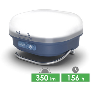 Кемпінговий ліхтар акумуляторний Silva Glow Recharge (Blue): USB Type-C, Колір корпусу: Blue