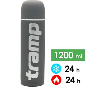 Термос Tramp Soft Touch UTRC-110 (Grey) на 1,2 л, Об'єм: 1200, Колір: Grey